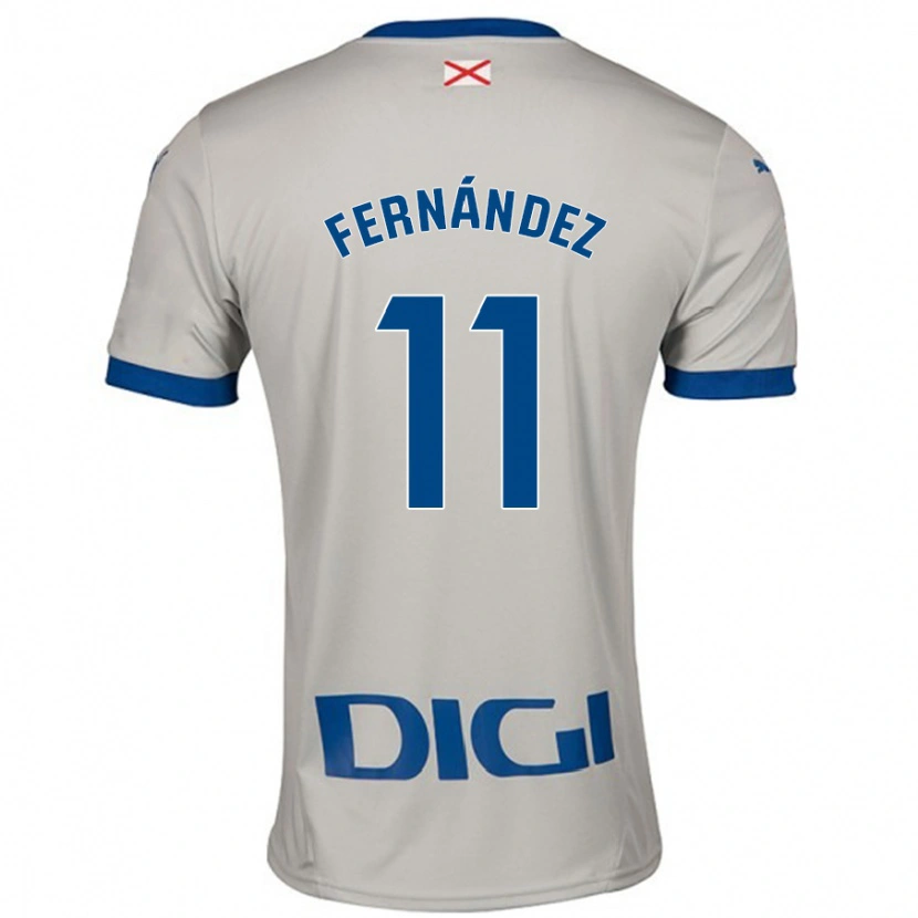 Danxen Mujer Camiseta Imanol Fernández #11 Gris Claro 2ª Equipación 2024/25 La Camisa