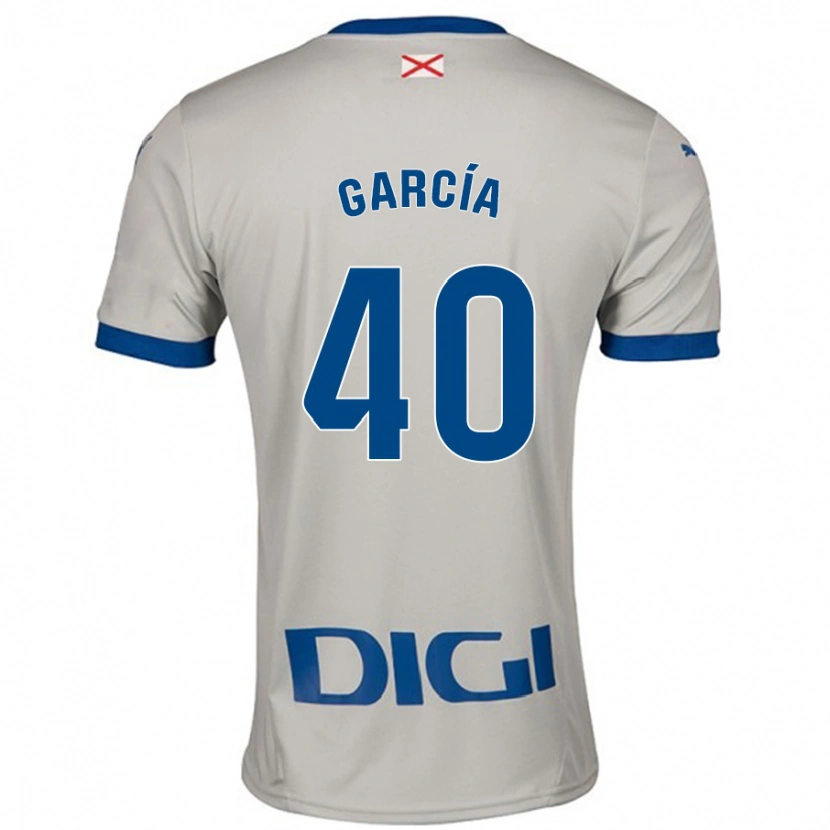 Danxen Mujer Camiseta Álvaro García #40 Gris Claro 2ª Equipación 2024/25 La Camisa