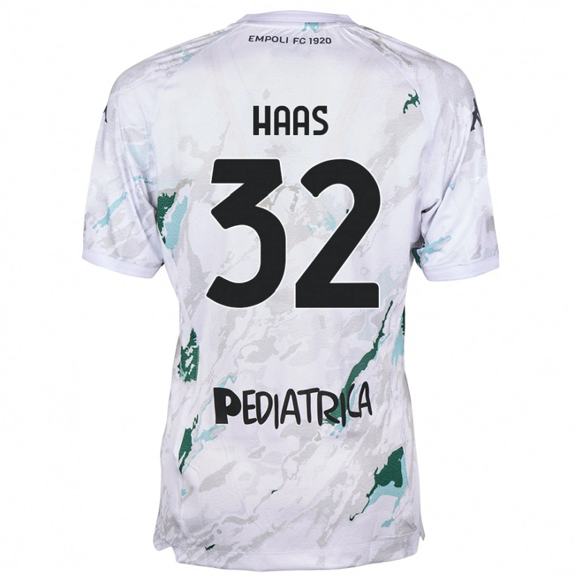 Danxen Mujer Camiseta Nicolas Haas #32 Gris 2ª Equipación 2024/25 La Camisa