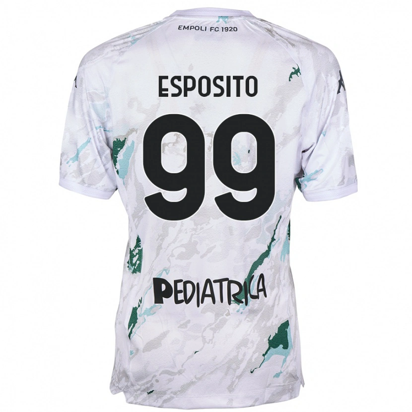 Danxen Mujer Camiseta Sebastiano Esposito #99 Gris 2ª Equipación 2024/25 La Camisa