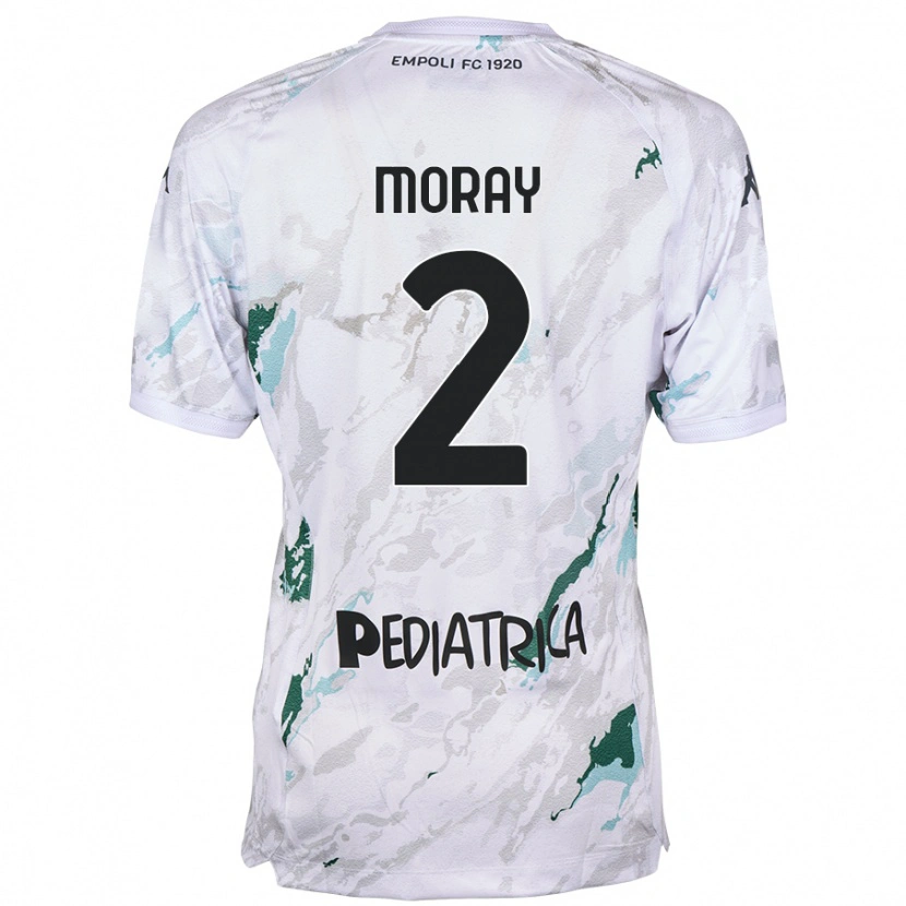 Danxen Mujer Camiseta Jeremy Moray #2 Gris 2ª Equipación 2024/25 La Camisa