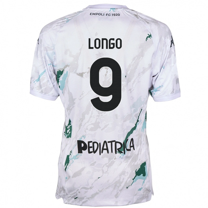 Danxen Mujer Camiseta Mattia Longo #9 Gris 2ª Equipación 2024/25 La Camisa