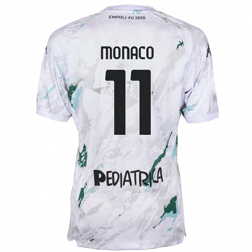 Danxen Mujer Camiseta Salvatore Monaco #11 Gris 2ª Equipación 2024/25 La Camisa