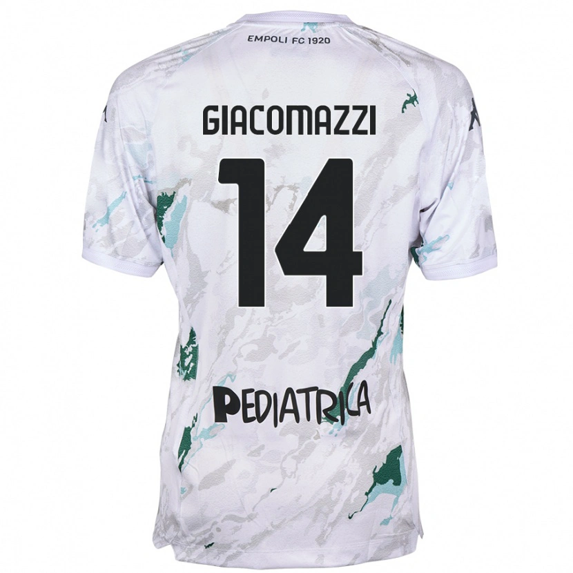 Danxen Mujer Camiseta Sebastián Giacomazzi #14 Gris 2ª Equipación 2024/25 La Camisa