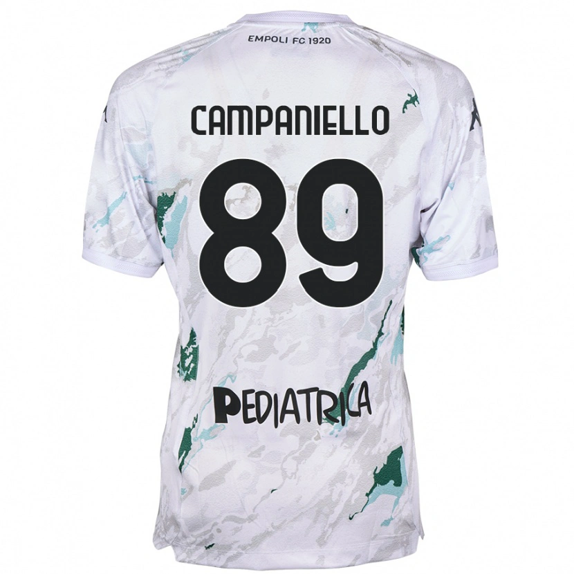 Danxen Mujer Camiseta Thomas Campaniello #89 Gris 2ª Equipación 2024/25 La Camisa