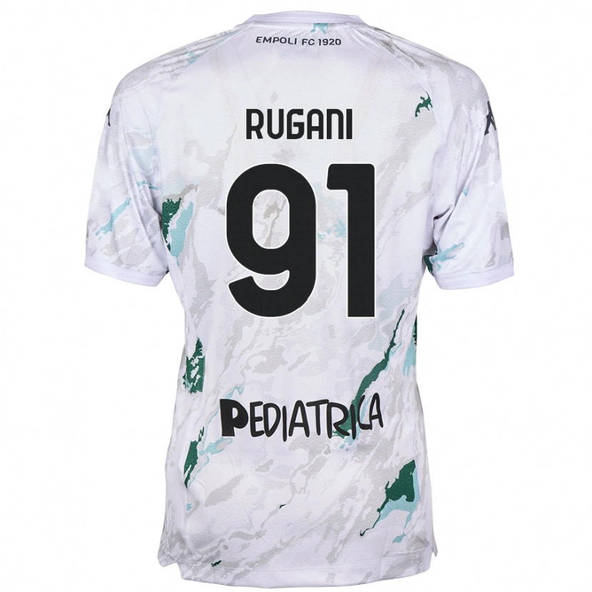 Danxen Mujer Camiseta Tommaso Rugani #91 Gris 2ª Equipación 2024/25 La Camisa