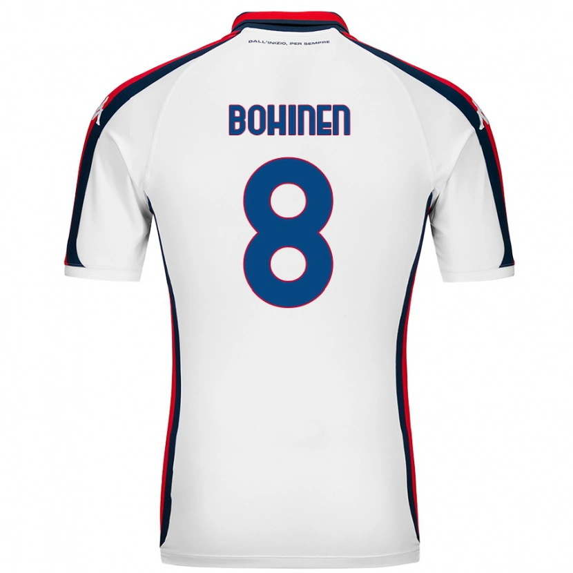 Danxen Mujer Camiseta Emil Bohinen #8 Blanco 2ª Equipación 2024/25 La Camisa