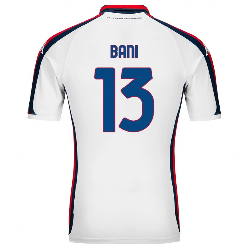 Danxen Mujer Camiseta Mattia Bani #13 Blanco 2ª Equipación 2024/25 La Camisa