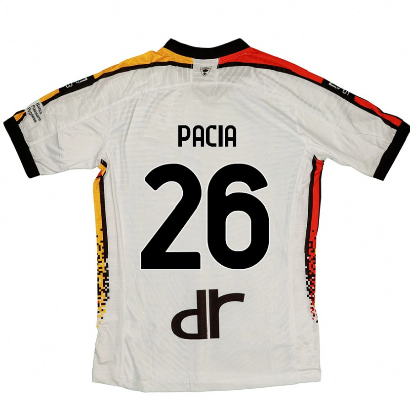 Danxen Mujer Camiseta Fabiano Pacia #26 Blanco Negro 2ª Equipación 2024/25 La Camisa