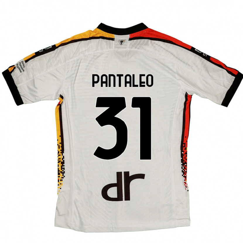 Danxen Mujer Camiseta Dario Pantaleo #31 Blanco Negro 2ª Equipación 2024/25 La Camisa