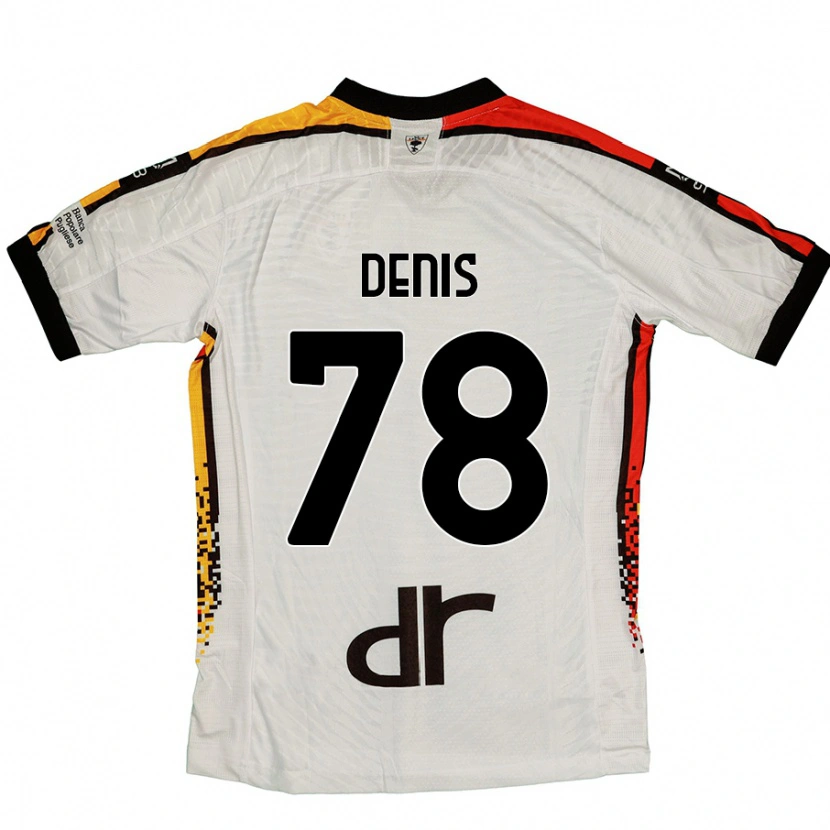 Danxen Mujer Camiseta Max Denis #78 Blanco Negro 2ª Equipación 2024/25 La Camisa