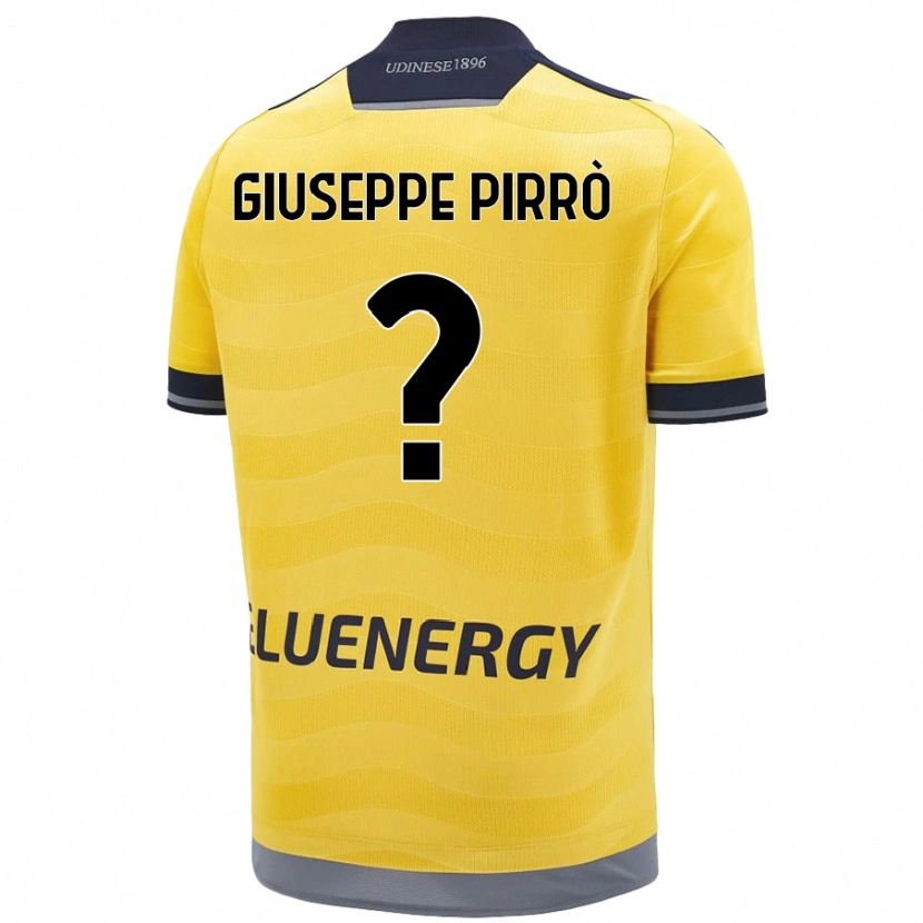 Danxen Mujer Camiseta Marco Giuseppe Pirrò #0 Dorado 2ª Equipación 2024/25 La Camisa