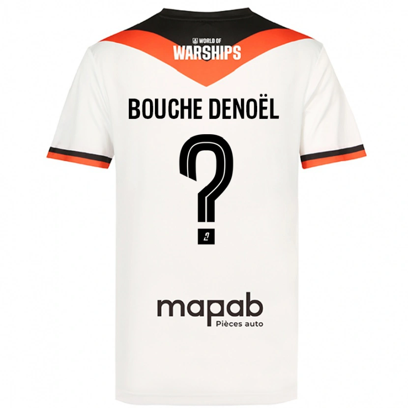 Danxen Mujer Camiseta Max Bouche Denoël #0 Blanco 2ª Equipación 2024/25 La Camisa