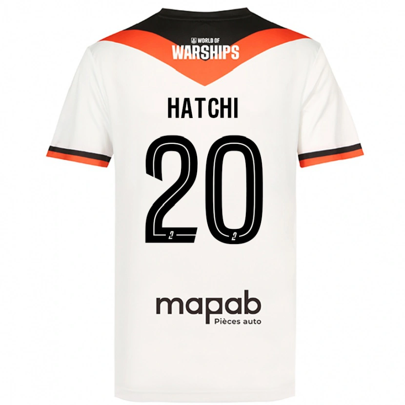 Danxen Mujer Camiseta Jérémy Hatchi #20 Blanco 2ª Equipación 2024/25 La Camisa