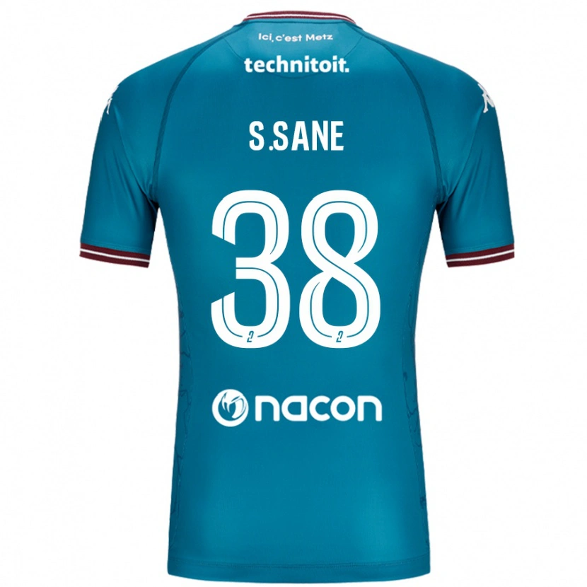 Danxen Mujer Camiseta Sadibou Sané #38 Azul Petróleo 2ª Equipación 2024/25 La Camisa