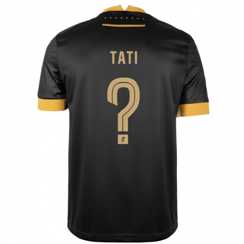 Danxen Mujer Camiseta Tylel Tati #0 Negro Marrón 2ª Equipación 2024/25 La Camisa