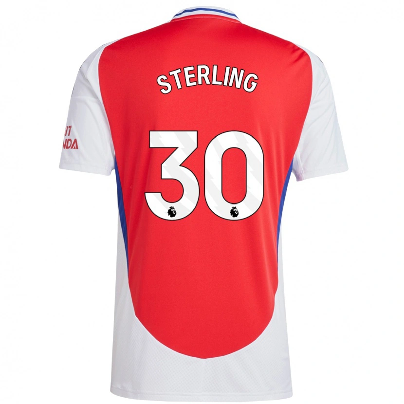 Danxen Niño Camiseta Raheem Sterling #30 Rojo Blanco 1ª Equipación 2024/25 La Camisa