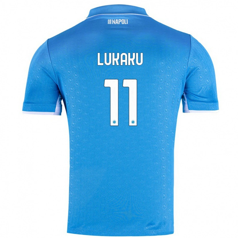 Danxen Niño Camiseta Romelu Lukaku #11 Azul Cielo 1ª Equipación 2024/25 La Camisa