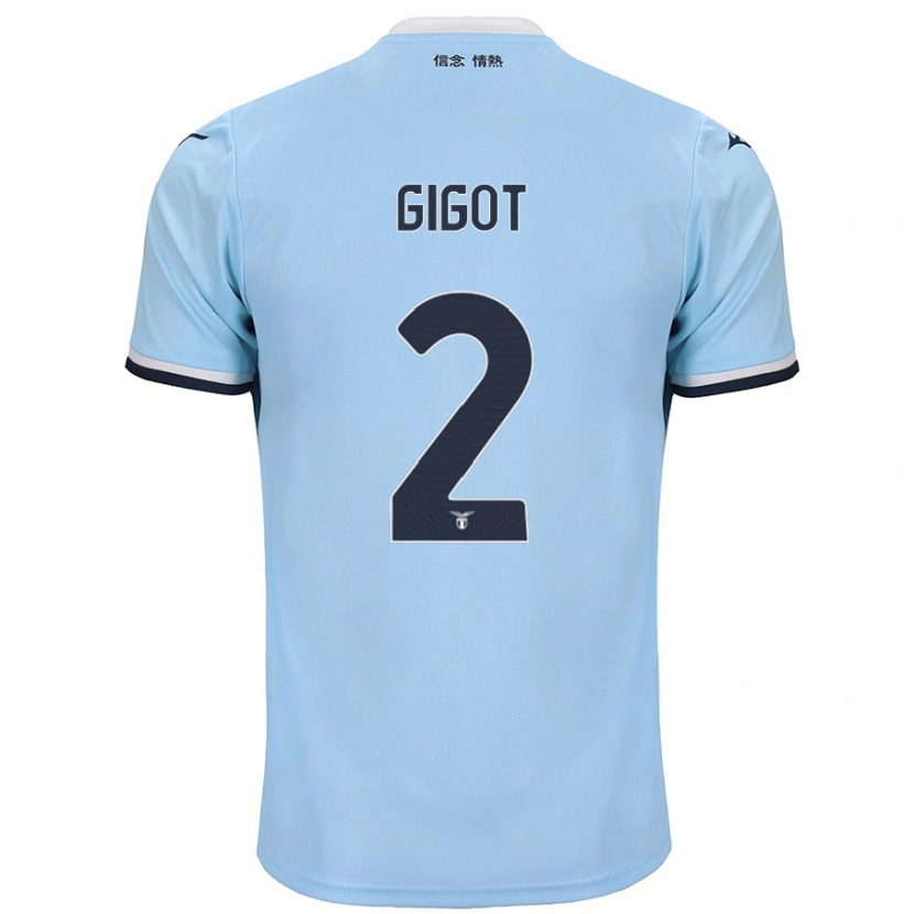 Danxen Niño Camiseta Samuel Gigot #2 Azul 1ª Equipación 2024/25 La Camisa