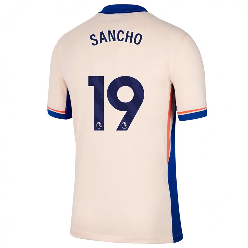 Danxen Niño Camiseta Jadon Sancho #19 Beige Claro 2ª Equipación 2024/25 La Camisa