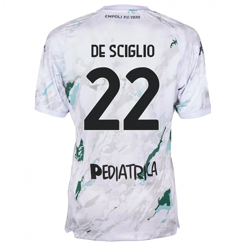 Danxen Niño Camiseta Mattia De Sciglio #22 Gris 2ª Equipación 2024/25 La Camisa