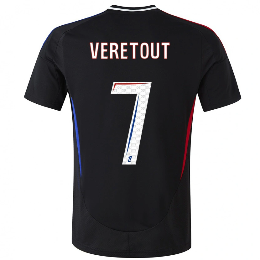 Danxen Niño Camiseta Jordan Veretout #7 Negro 2ª Equipación 2024/25 La Camisa