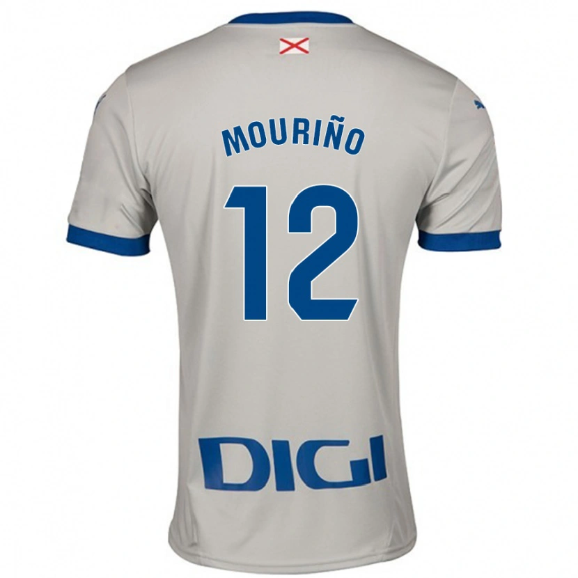 Danxen Niño Camiseta Santiago Mouriño #12 Gris Claro 2ª Equipación 2024/25 La Camisa