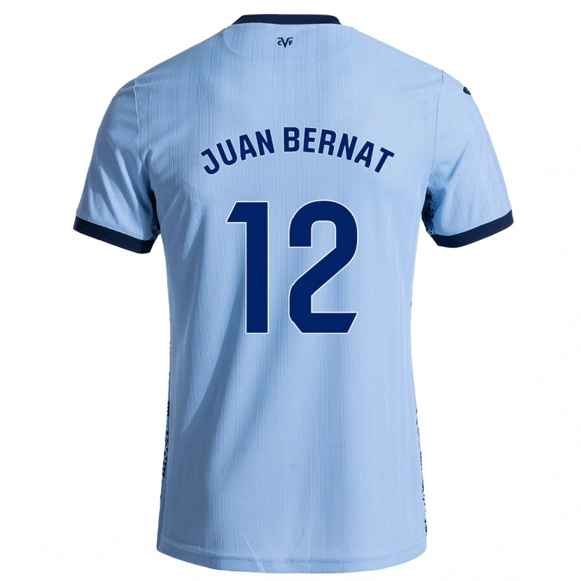 Danxen Niño Camiseta Juan Bernat #12 Azul Cielo 2ª Equipación 2024/25 La Camisa