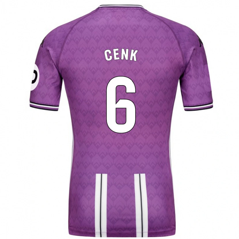 Danxen Niño Camiseta Cenk Özkacar #6 Púrpura Blanco 1ª Equipación 2024/25 La Camisa