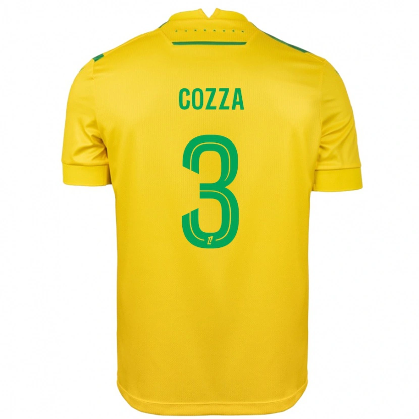 Danxen Niño Camiseta Nicolas Cozza #3 Amarillo Verde 1ª Equipación 2024/25 La Camisa