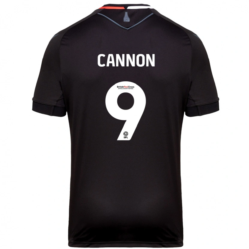 Danxen Niño Camiseta Tom Cannon #9 Negro 2ª Equipación 2024/25 La Camisa