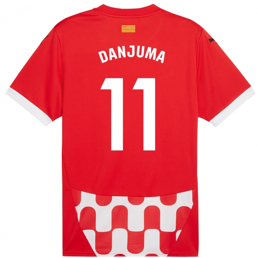 Danxen Niño Camiseta Arnaut Danjuma #11 Rojo Blanco 1ª Equipación 2024/25 La Camisa