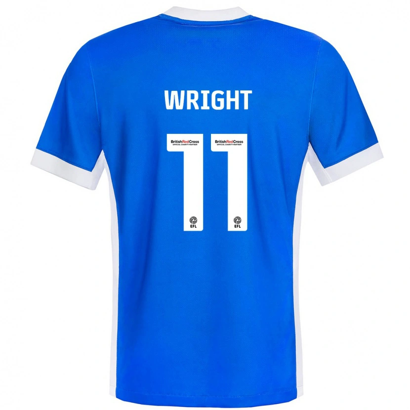 Danxen Niño Camiseta Scott Wright #11 Azul Blanco 1ª Equipación 2024/25 La Camisa