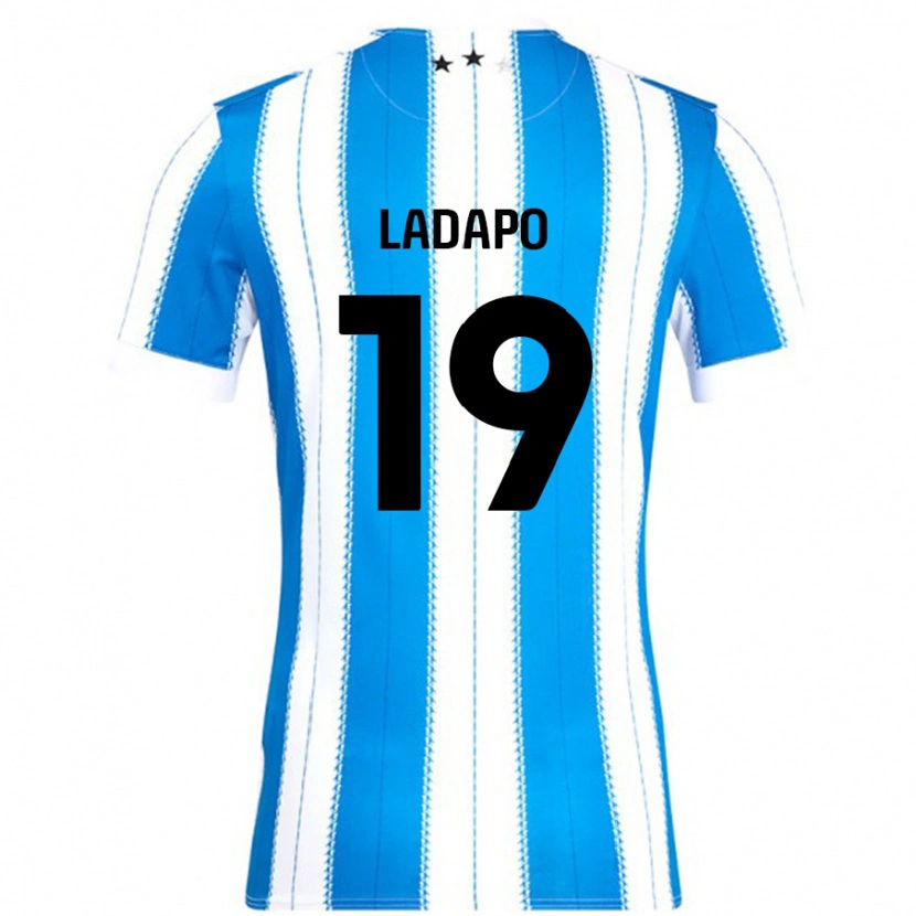 Danxen Niño Camiseta Freddie Ladapo #19 Azul Blanco 1ª Equipación 2024/25 La Camisa