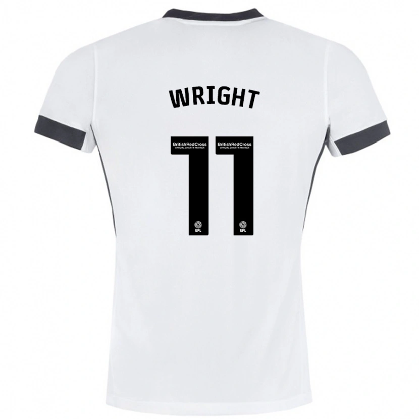 Danxen Niño Camiseta Scott Wright #11 Blanco Negro 2ª Equipación 2024/25 La Camisa