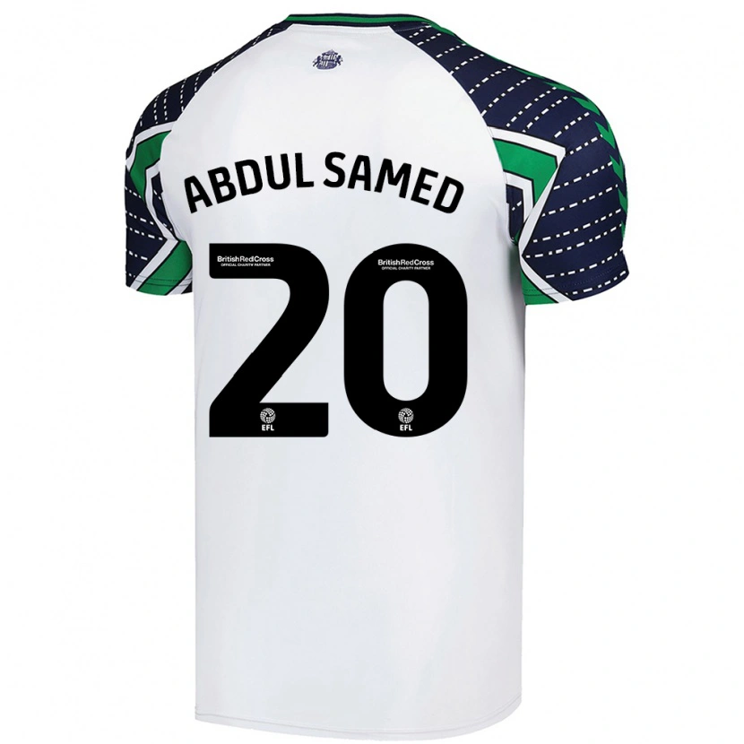 Danxen Niño Camiseta Salis Abdul Samed #20 Blanco 2ª Equipación 2024/25 La Camisa