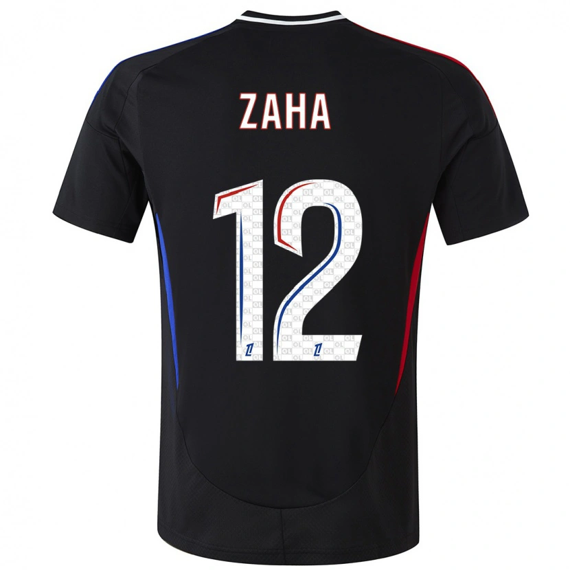 Danxen Niño Camiseta Wilfried Zaha #12 Negro 2ª Equipación 2024/25 La Camisa