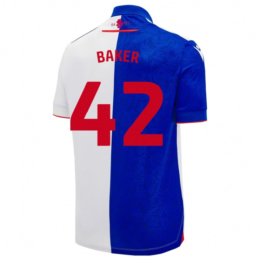 Danxen Niño Camiseta Lewis Baker #42 Azul Cielo Blanco 1ª Equipación 2024/25 La Camisa