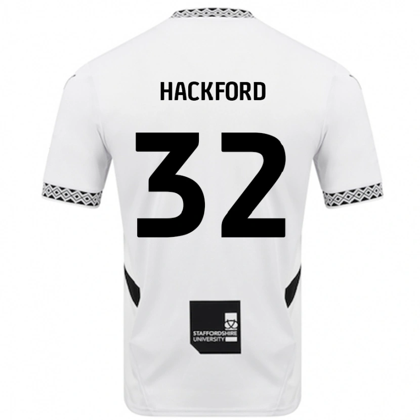 Danxen Niño Camiseta Antwoine Hackford #32 Blanco 1ª Equipación 2024/25 La Camisa