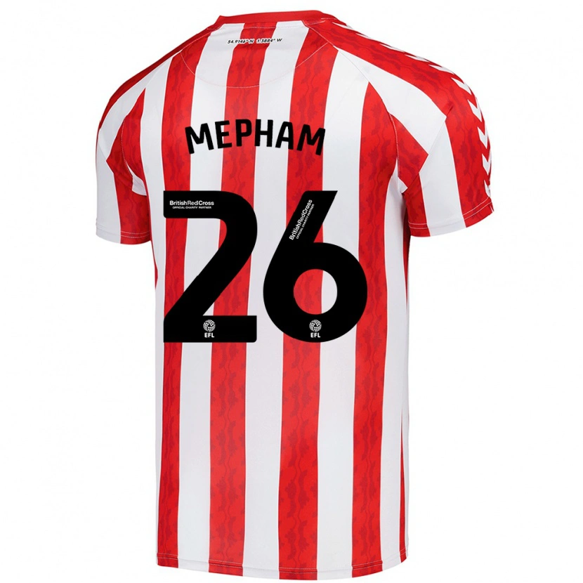 Danxen Niño Camiseta Chris Mepham #26 Rojo Blanco 1ª Equipación 2024/25 La Camisa