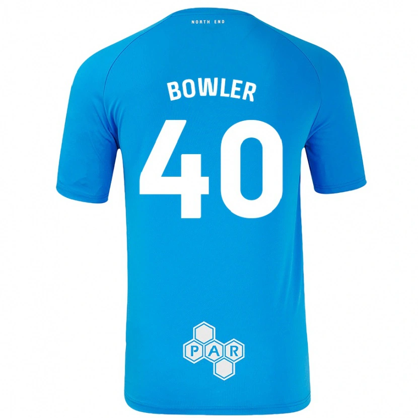 Danxen Niño Camiseta Josh Bowler #40 Azul Cielo 2ª Equipación 2024/25 La Camisa