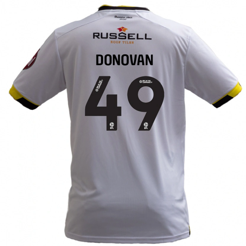 Danxen Niño Camiseta Romelle Donovan #49 Blanco 2ª Equipación 2024/25 La Camisa