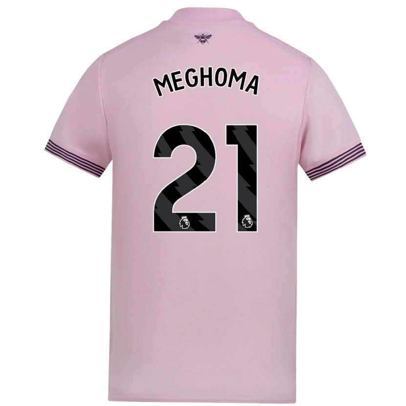 Danxen Niño Camiseta Jayden Meghoma #21 Rosa 2ª Equipación 2024/25 La Camisa