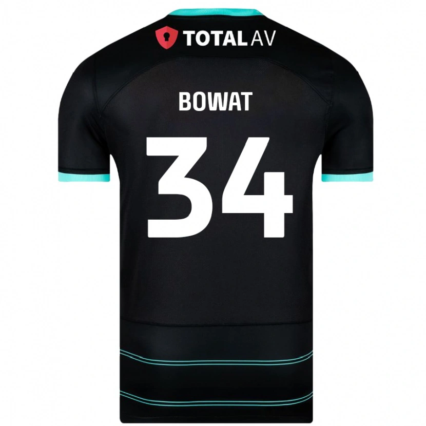 Danxen Niño Camiseta Ibane Bowat #34 Negro 2ª Equipación 2024/25 La Camisa