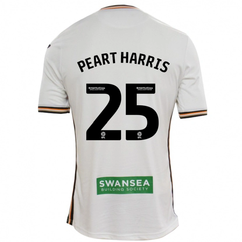 Danxen Niño Camiseta Myles Peart-Harris #25 Blanco 1ª Equipación 2024/25 La Camisa