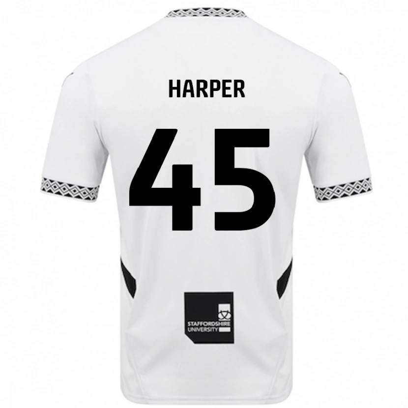 Danxen Niño Camiseta Rekeem Harper #45 Blanco 1ª Equipación 2024/25 La Camisa