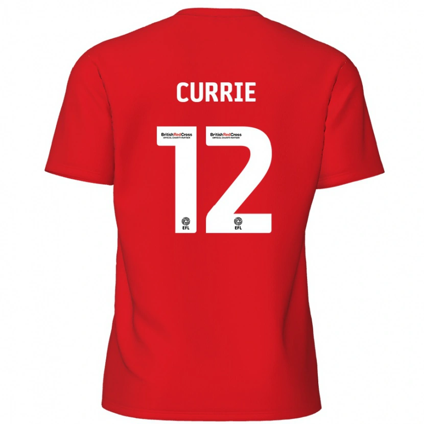 Danxen Niño Camiseta Jack Currie #12 Rojo 1ª Equipación 2024/25 La Camisa