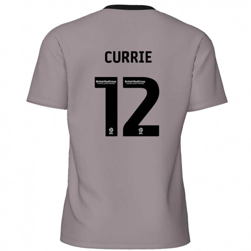 Danxen Niño Camiseta Jack Currie #12 Gris 2ª Equipación 2024/25 La Camisa