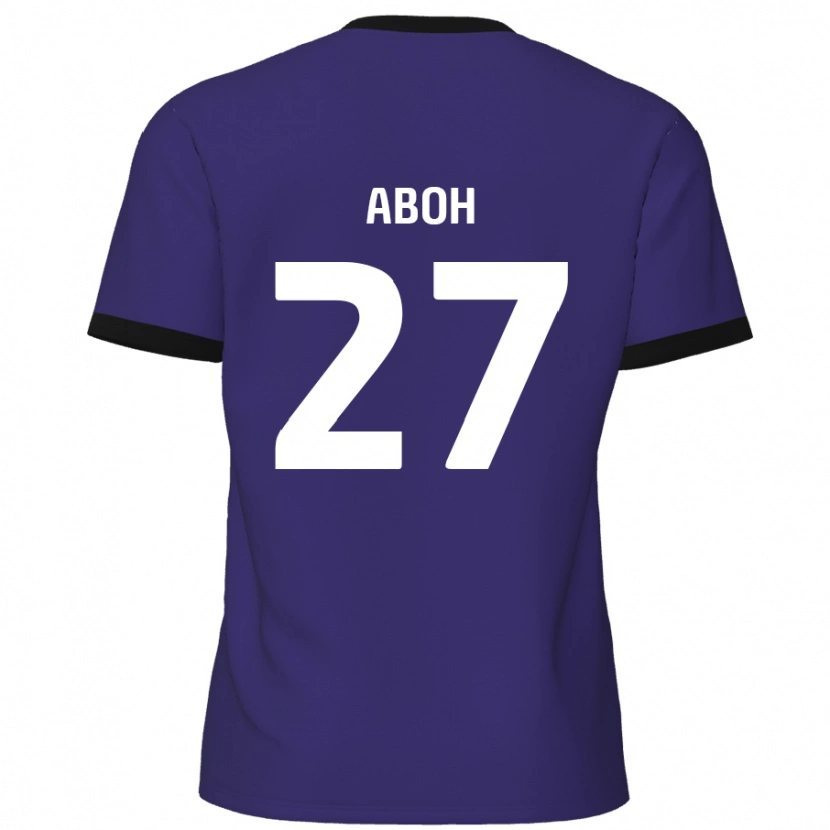 Danxen Niño Camiseta Ken Aboh #27 Púrpura 2ª Equipación 2024/25 La Camisa