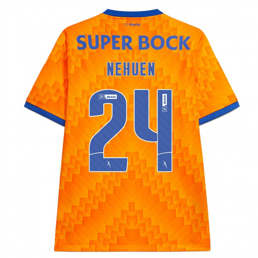 Danxen Niño Camiseta Nehuén Pérez #24 Naranja 2ª Equipación 2024/25 La Camisa